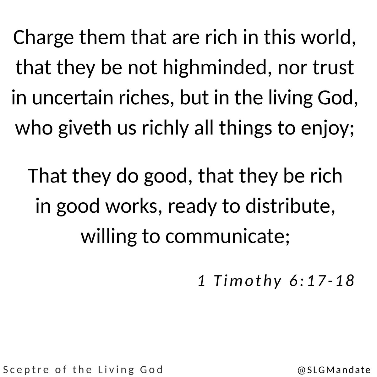 SLGMandate's tweet photo. Riches without reaching out to the needy with blessings is an abuse. Similarly, he who gives should know that God uses men for men. You therefore, don't need to overrate your importance in the life of a fellow human for any reason. All the blessings of God are through men to men. https://t.co/e6QTFnMQj8