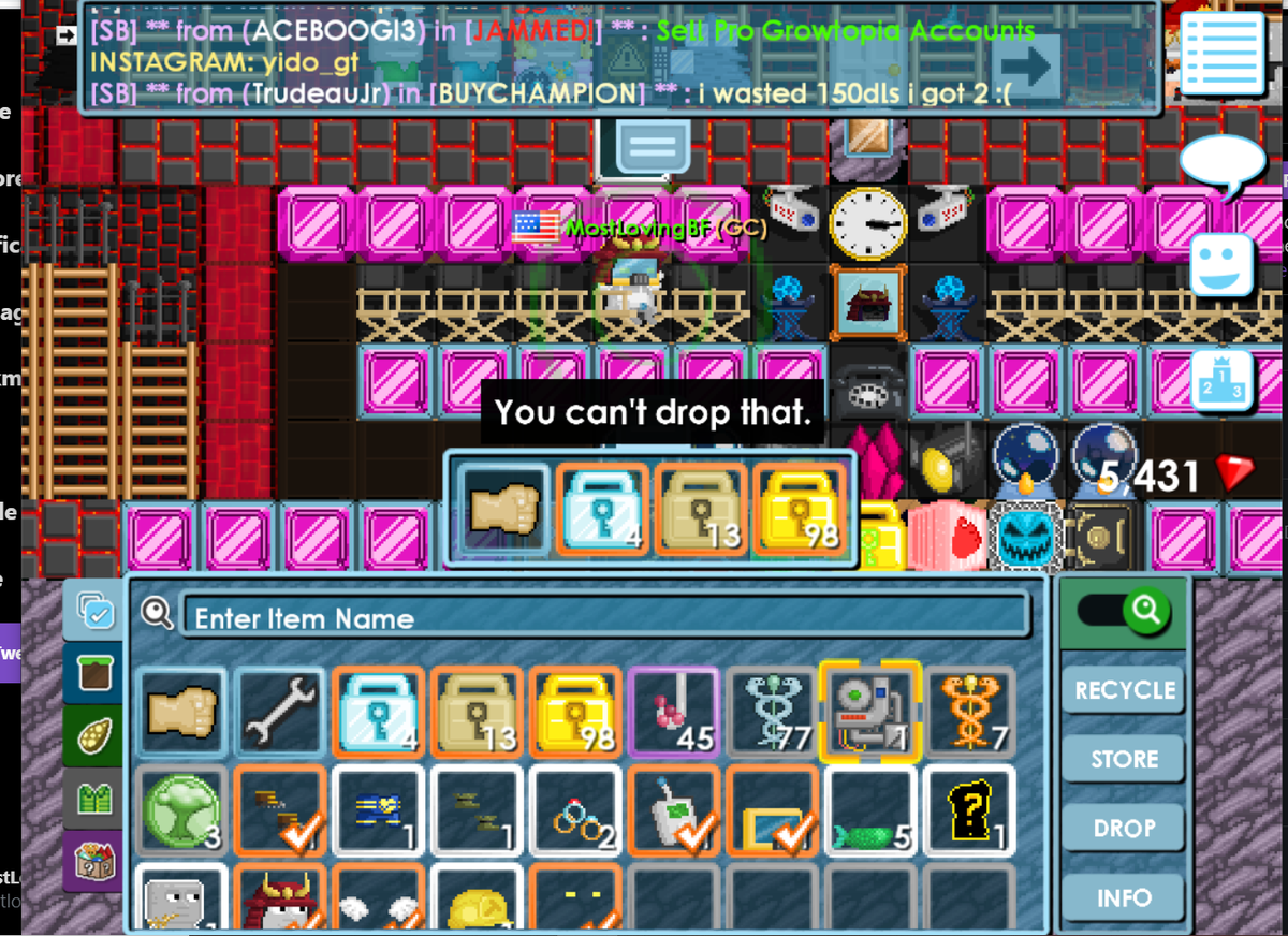 mostlovingbf's tweet photo. @growtopiagame finally got my doodad cant drop tho ahaha https://t.co/l1oYjP9giI