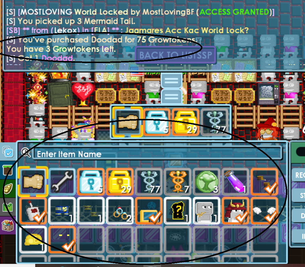 mostlovingbf's tweet photo. @growtopiagame finally got my doodad cant drop tho ahaha https://t.co/l1oYjP9giI