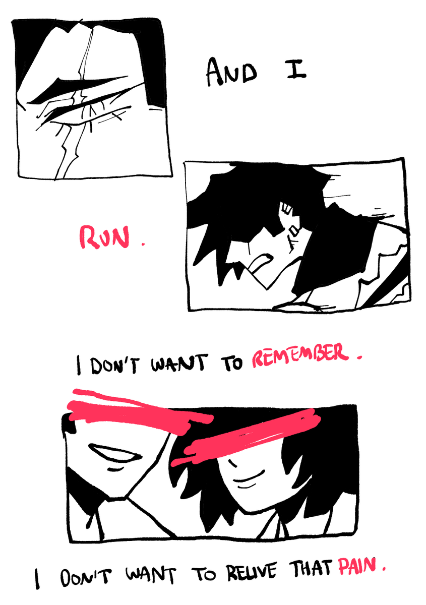 [OC] tw // self-harm

A little comic about Wolf, and his first encounter with a songbird. 