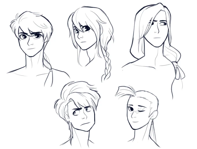 so lazy to work on commish.. so here's a warm-up sketch of 5 of the Suzaku boiis in my style.

and yes they're all topless! bec. that is Fushigi Yuugi is all about! ? 