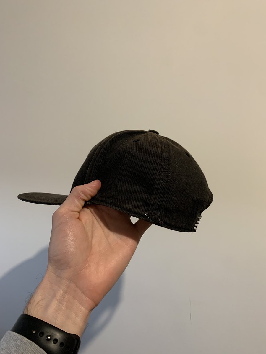 AshMacPE's tweet image. #physed world I found a simple and effective #maskhack simply attach two safety pins to your cap, place mask on, wrap elastic over the safety pins rather than your ears.
Talk about ear saver!