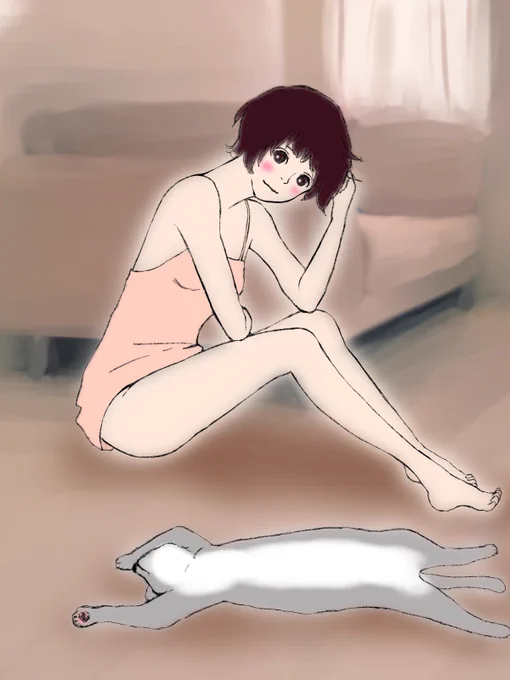 #無防備
#リラックス
#女の子イラスト
いつもありがとうございます♡ 