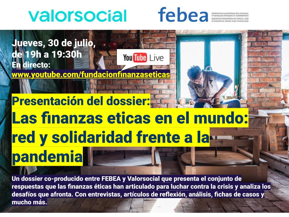 FEBEAethicalfin's tweet photo. 📇🖊️This week we are publishing a report on #EthicalFinance actions during the #Covid pandemic in Europe &amp; around the world, in collaboration with our member @ffinanzaseticas

We will present it live:
📌 Thursday 30.07 at 19h 
👉 https://t.co/PEq6j0RBKf https://t.co/jaYmbreOso