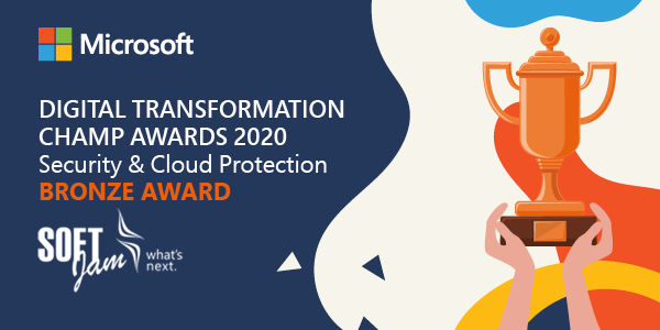 softjamIT's tweet photo. ๐ Siamo orgogliosi di essere stati premiati da @microsoftitalia durante #MSInspire 2020 con il Bronze Award nella categoria #Security & #CloudProtection!
#SoftJam #DigitalTransformation #sicurezza #Microsoft https://t.co/Ms11dFq8Wo