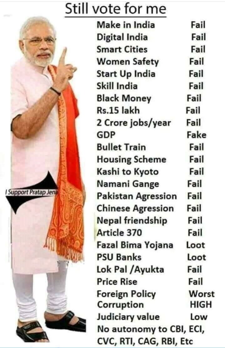 AsifAnsariINC's tweet photo. #ModijiFailed
R u Still Votes for Modiji so please Read this https://t.co/G3YpX4pJ4a