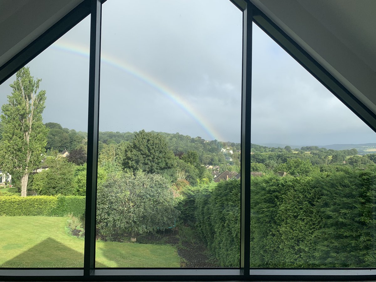 jh34's tweet photo. @kategarraway @GMB Just as you spoke about Derek this morning this appeared out of my window. I’ll take it as a sign ❤️ Keep strong and smiling lovely Xx https://t.co/UIx3X1QBxg