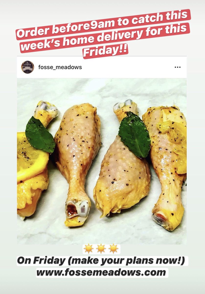 FosseMeadows's tweet photo. Order online #today #before9am to catch this weeks #homedelivery on Friday...☀️☀️☀️alert - get planning quick!! 🐓⭐️🔥😍🚛
https://t.co/6U7uimxtG1 https://t.co/UNUsJK1K9D