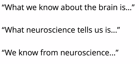 "What we know"EPs need to keep it critical. You know, when we hear these phrases we need to engage our thinking brains (what, what?)