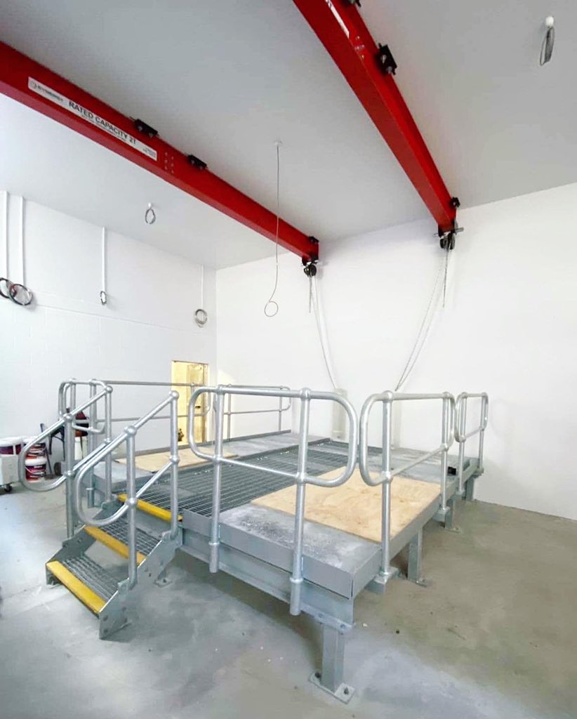 SynergyAccessAU's tweet photo. Another week, another @CitiPower #substation fit-out! 👌🏻 This one was completed at #HomeSouthbank for #IconConstruction and included the #monorailcranes, #steelwork, raised #equipmentplatform and #guardrails.
#melbourne #southbank #construction #liftingsolutions #safeaccess https://t.co/XigDcBt9sN