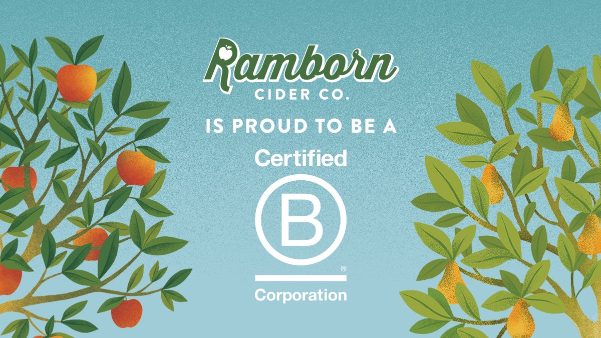 Ramborn Cider Co. (@ramborncider) on Twitter photo It's official! We are proud to announce that we are a Certified <a href="/BCorporation/">B Lab</a> . We would love for you to join us on our journey to use business as a force for good!
ramborn.com/impact
bcorporation.net/directory/ramb…
<a href="/BCorpEurope/">B Corporation Europe</a> <a href="/BCorpNL/">B Corp Benelux</a> <a href="/BCorpUK/">B Corp UK</a> <a href="/BCorp_Fr/">B Corp France</a> It's official! We are proud to announce that we are a Certified <a href="/BCorporation/">B Lab</a> . We would love for you to join us on our journey to use business as a force for good!
ramborn.com/impact
bcorporation.net/directory/ramb…
<a href="/BCorpEurope/">B Corporation Europe</a> <a href="/BCorpNL/">B Corp Benelux</a> <a href="/BCorpUK/">B Corp UK</a> <a href="/BCorp_Fr/">B Corp France</a>
