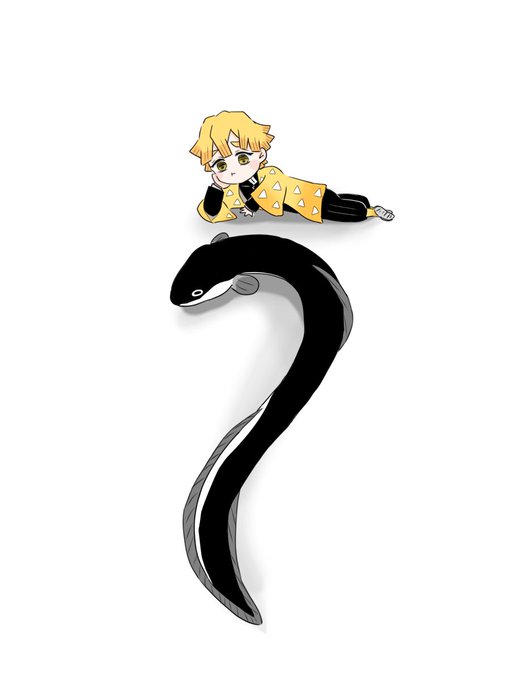 LoRnさんがTwitterに投稿した我妻善逸(鬼滅の刃)のイラスト。