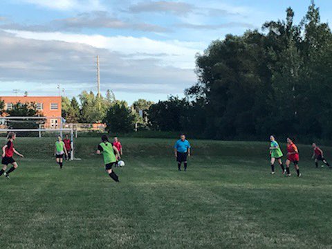 BarrieSC's tweet photo. So great to be in phase 2 and seeing our recreational players out playing games again. #lovethegame #barriesoccerclub #barriesoccer #playlearndevelop https://t.co/9a8x0uqXPA