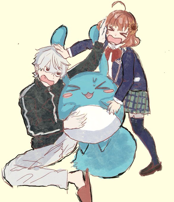 取り合いのtwitterイラスト検索結果