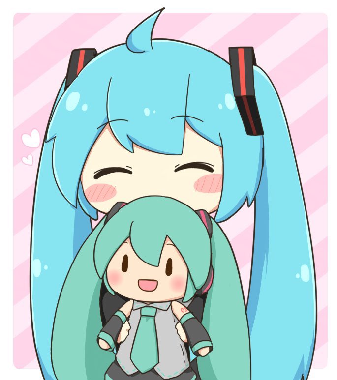 初音ミク「\\\\٩( 'ω' )و ////
#初音ミクのイラストだけで興味を持ってくれ」|ねこみんのイラスト