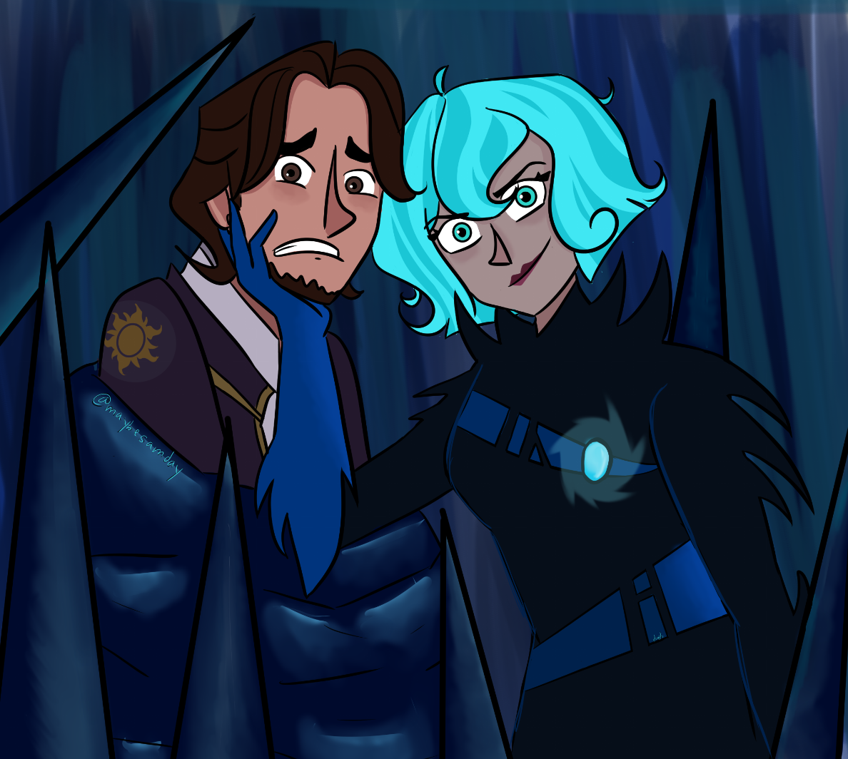 maybesamday's tweet photo. Some Mooncass and terrified Eugene for yall
#tangledredraw https://t.co/AGIIaBpNym