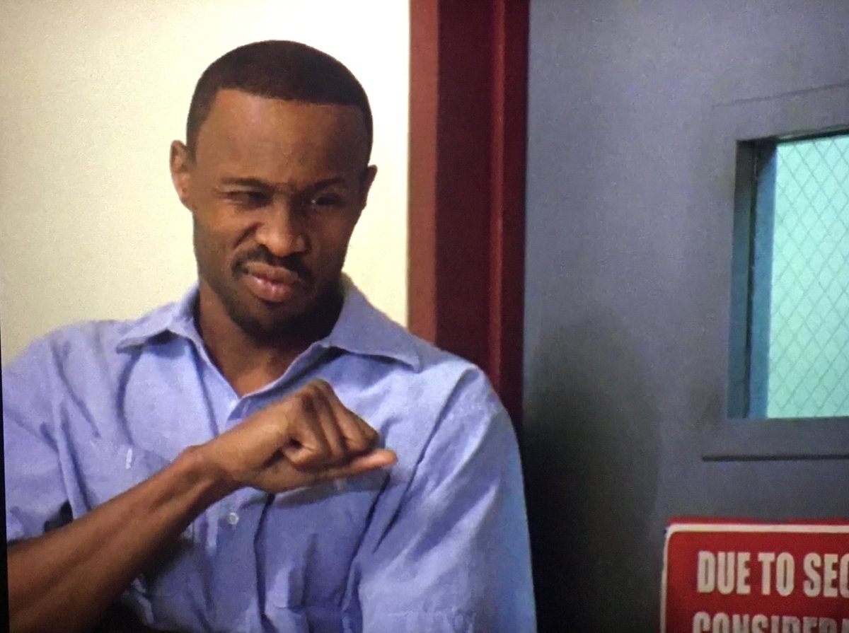 I LOVE when Avon Barksdale stepped into the prison visiting booth to chat with Marlo. I missed his smirking charisma.