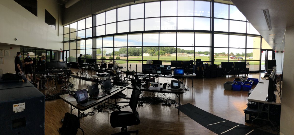 The calm before the storm in the command center. Incredibly proud of what the team has created for Spirit of Aviation week and excited for it to go public tomorrow!  #EAAtogether | @eaa