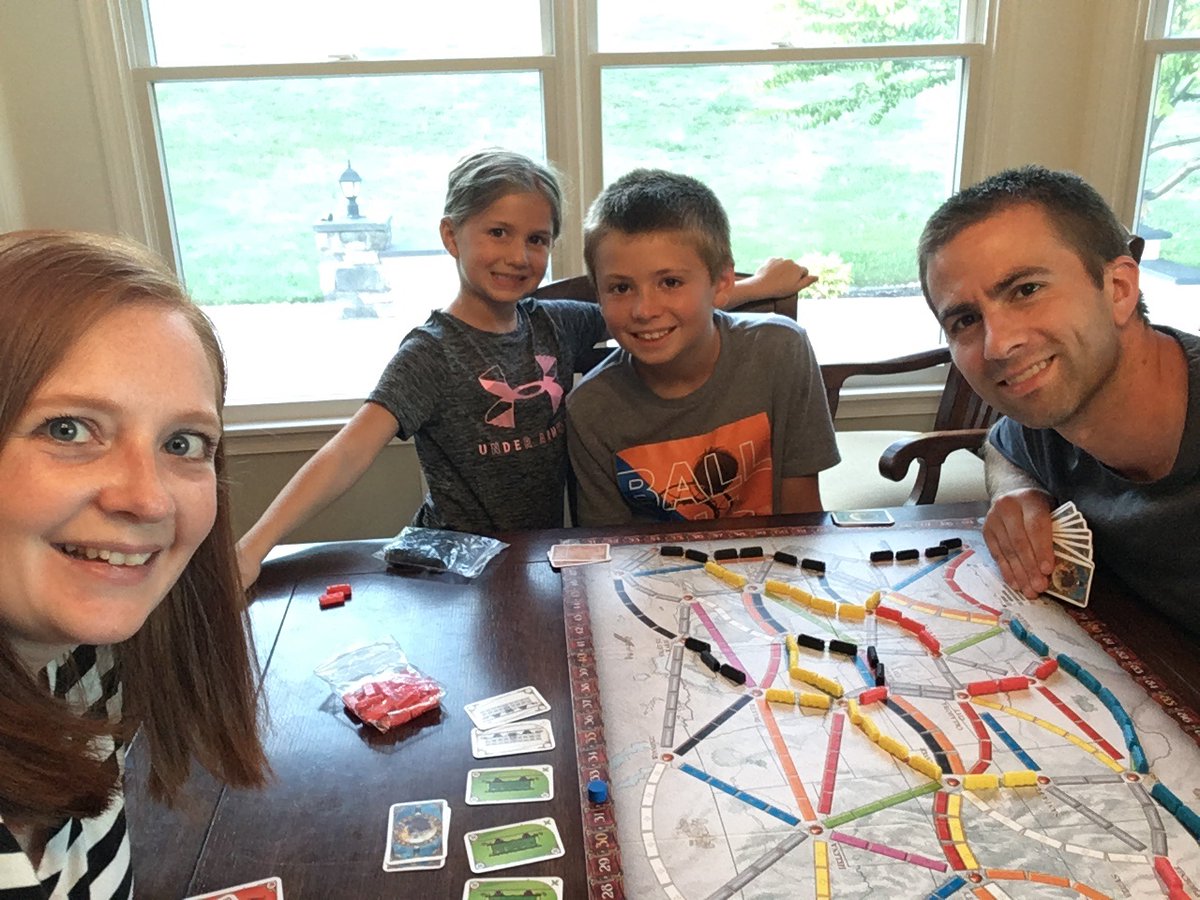 Mrs_Smith_Reads's tweet photo. Playing one of our faves! #TicketToRide 🚂 @BedwellSchool  #SummerSelfieBingo #BedwellSummerFun https://t.co/9I068Ijnls