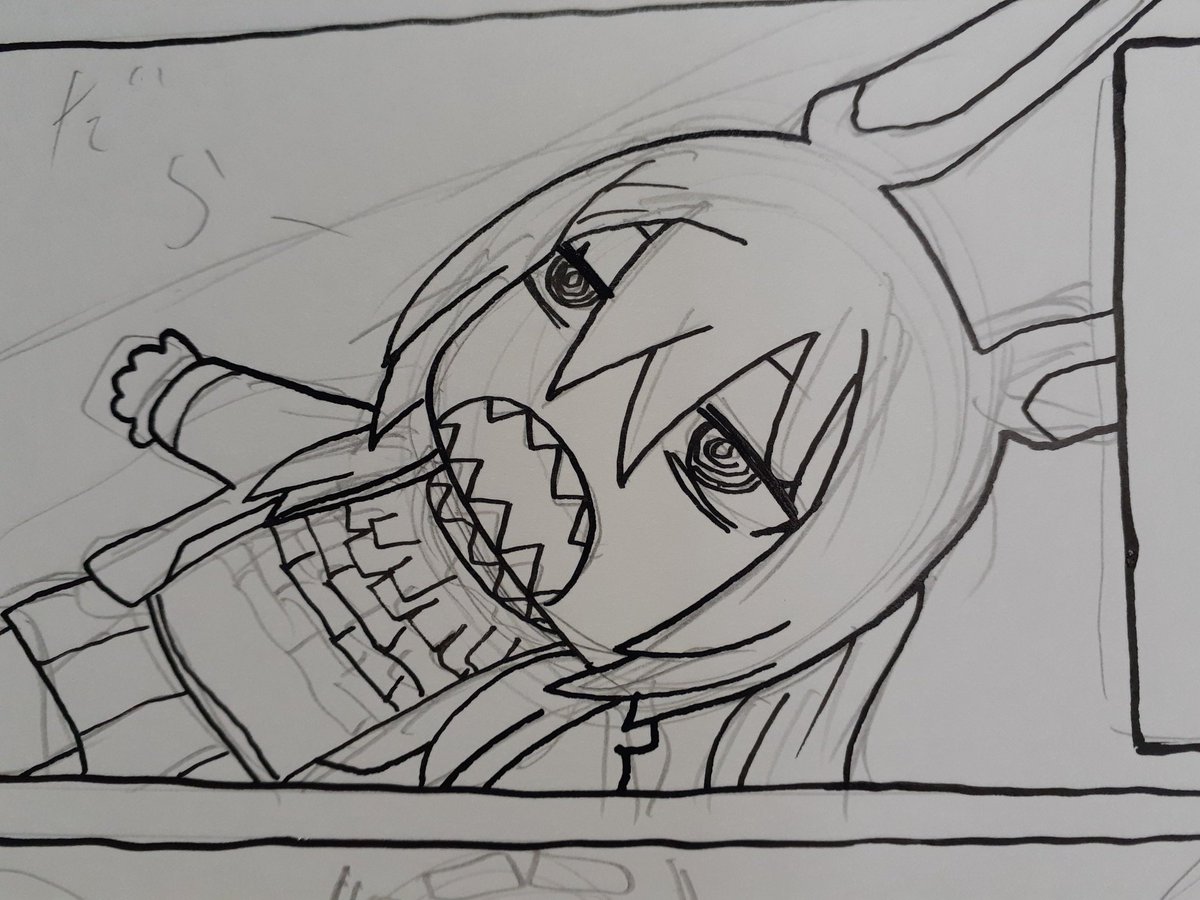 描いてます。 