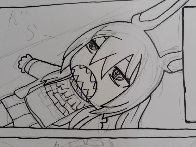描いてます。 