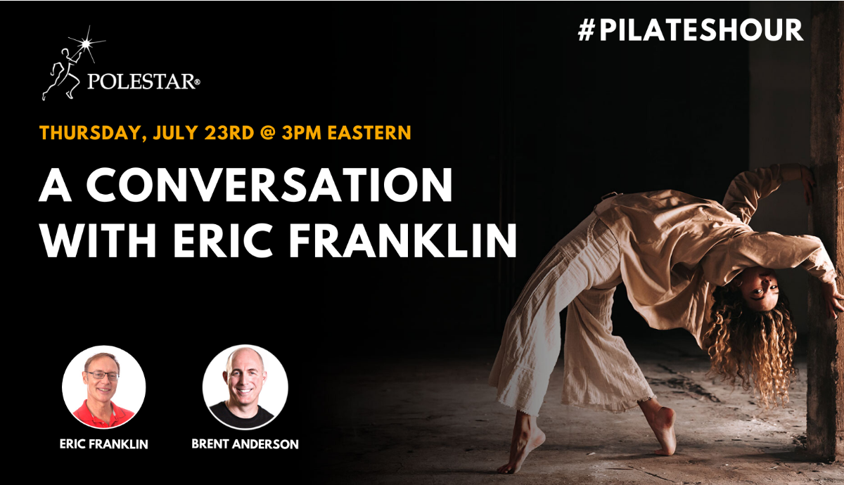 PolestarPilates's tweet photo. Eric Franklin will be our special guest in this week's #PilatesHour! - https://t.co/8gadgWoX04 to register https://t.co/3bDB2GWVju