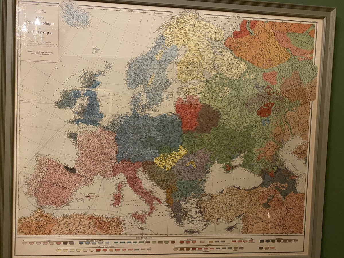 An Ethnographic Map of Europe from 1918