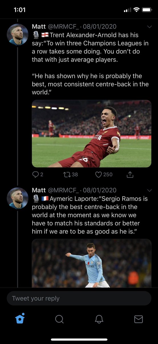 Sergio Ramos is a polarising figure. You either love him or hate him, but there’s no doubt that he’s one of the best ever, and has a strong claim to be the ABSOLUTE best. Some bonus quotes and media after this tweet.