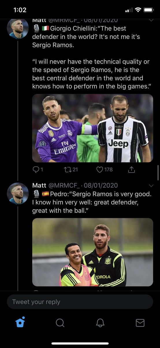 Sergio Ramos is a polarising figure. You either love him or hate him, but there’s no doubt that he’s one of the best ever, and has a strong claim to be the ABSOLUTE best. Some bonus quotes and media after this tweet.