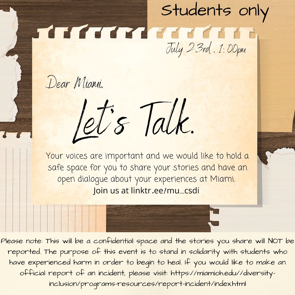 MU Center for Student Diversity & Inclusion tweet media