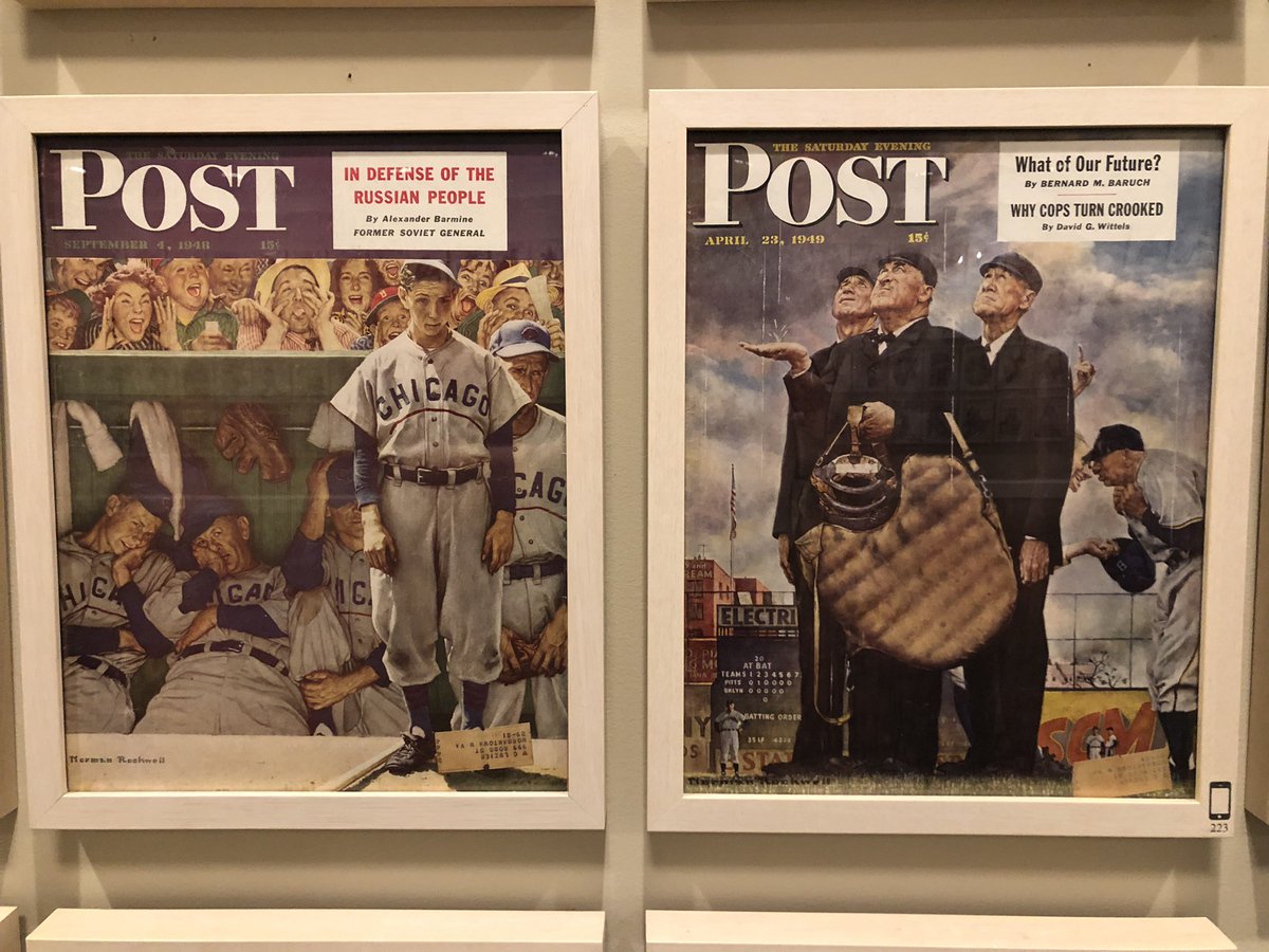 The one on the left was a classic I often saw growing up in Chicago. (Norman Rockwell Museum, Stockbridge, Massachusetts)