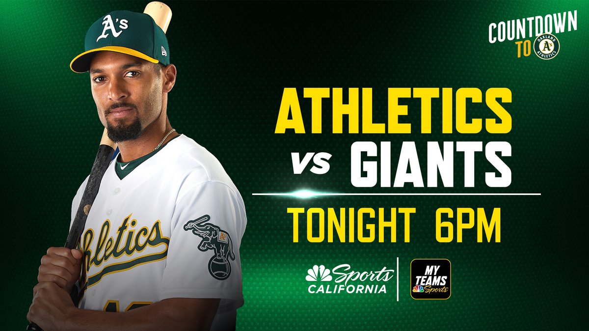 A's baseball is officially back!

Tune in tonight as the A’s take on the Giants in the first of two exhibition games ⚾️

Coverage begins tonight at 6 PM on NBC Sports California or stream the game here: bit.ly/3chRUgq