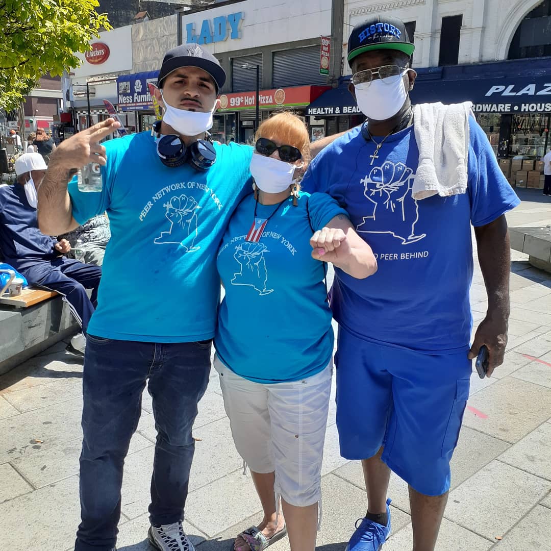 blacksheepless1's tweet photo. This weekend the Peer Network Of New York took to the streets with #operationbootstrap to provide the community with harm reduction supplies, food, clothes, community resources, and conversation https://t.co/kEAQ41BcA3