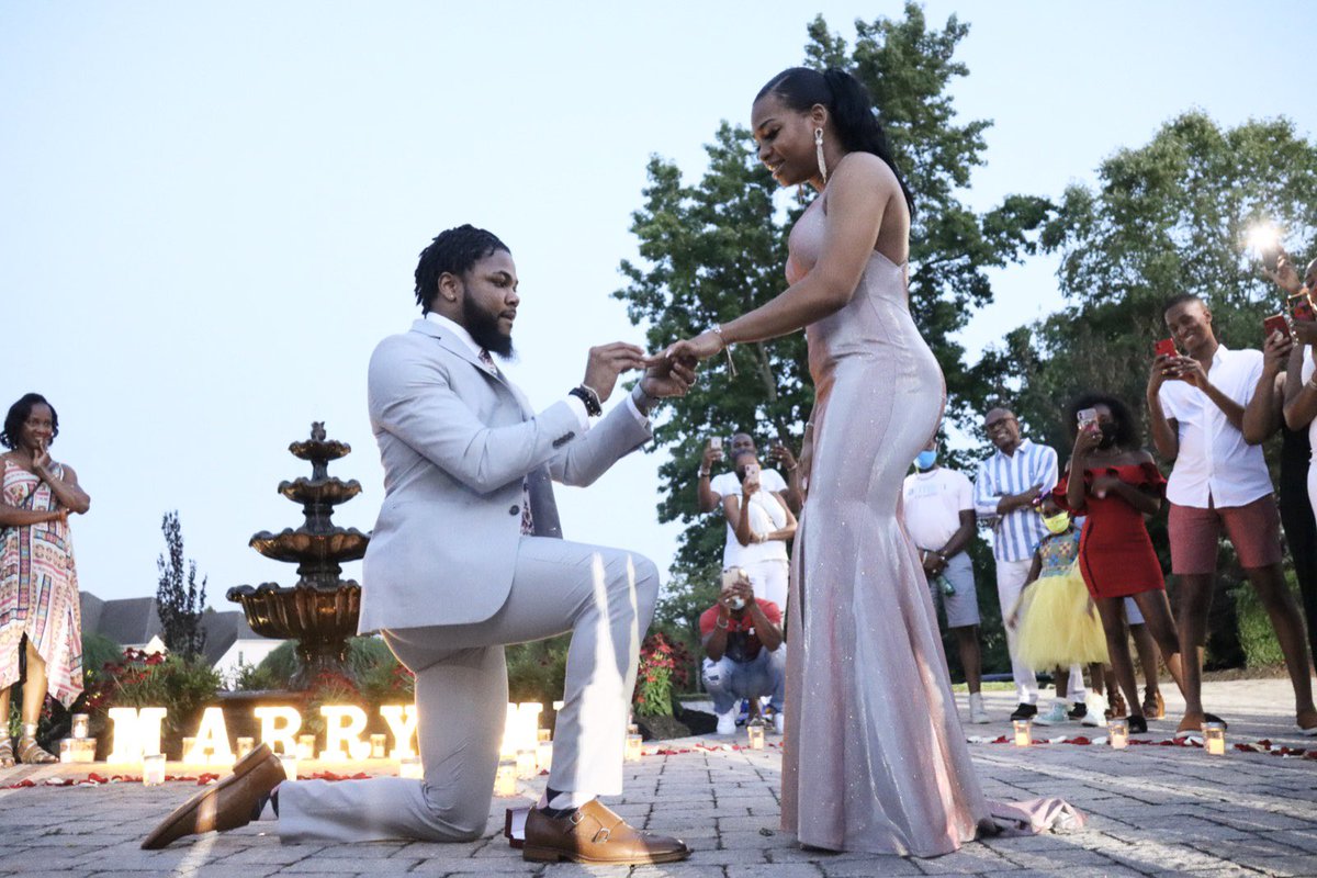 jaquanxgamble's tweet photo. On the 222nd day of our relationship, I asked the love of my life to be my wife &amp; she said yes. Quan ah di only man she want. ❤️

Genesis 2:22 “Then the Lord God made a woman from the rib, and he brought her to the man.”

#ForeverGamble #GambleRobbedHerHeart https://t.co/LH6wpEvint