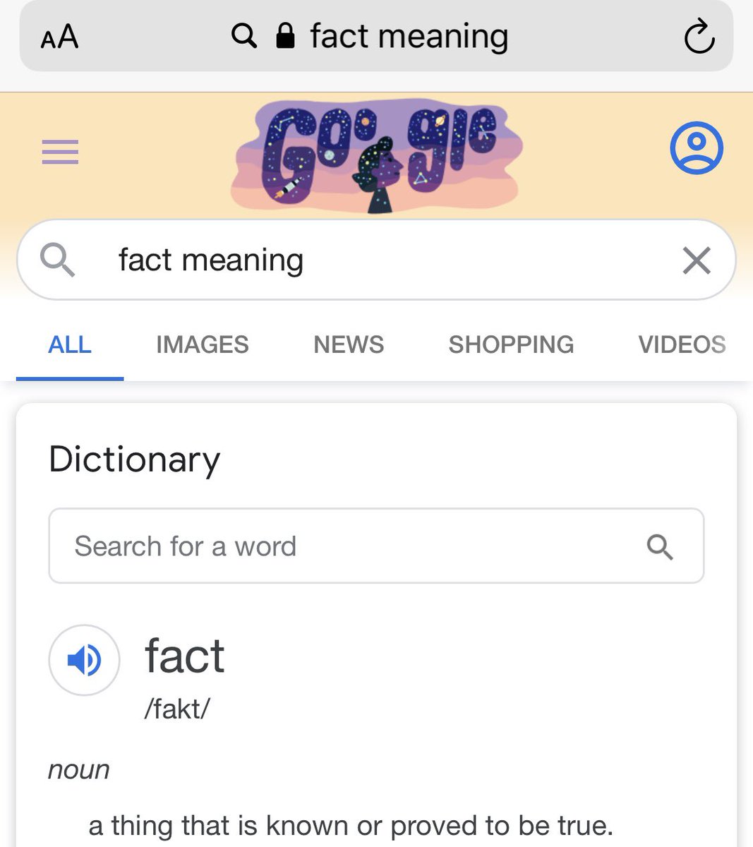 logicED's tweet image. Hey @Google, can you please correct your definition of fact from “OR” to “AND”? Or is @realDonaldTrump “known” to eat a lot of carrots for that lovely orange glow! #fact @GODSBRIGHTIDEA
