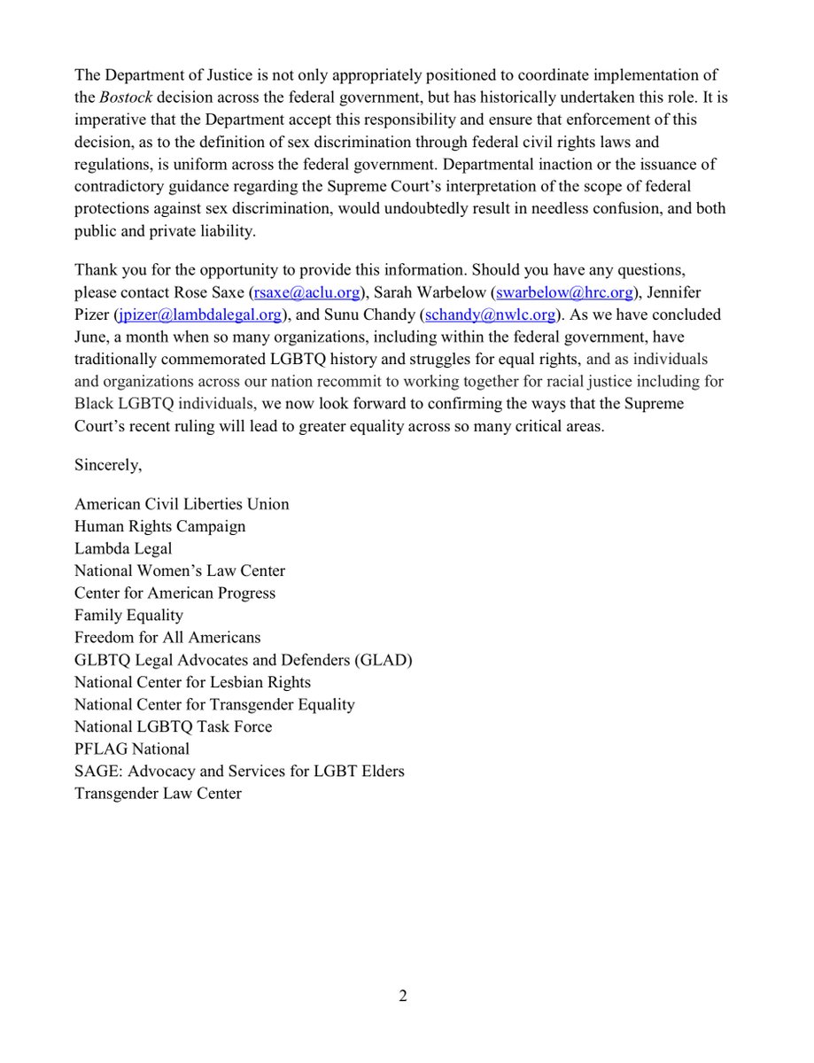 This should get WAY more attention, it’s been more than 34+days since SCOTUS ruledyet AG Barr  @TheJusticeDept has yet to implement FTR some of you have asked if you can donate to me, I’m fine but if you want to donate the signatories of this letter would be grateful Link below  https://twitter.com/File411/status/1272565001132412931