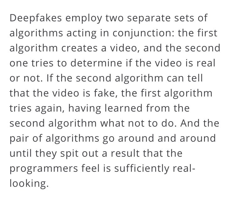 The ‘fake’ in Deepfake is transparent; they’re not real.The 'deep' in 'deepfake' is a bit murkier, and is likely related to a process called 'deep learning.'  We are talking about AI technology that uses machine learning and neural networks.3/16 https://www.merriam-webster.com/words-at-play/deepfake-slang-definition-examples