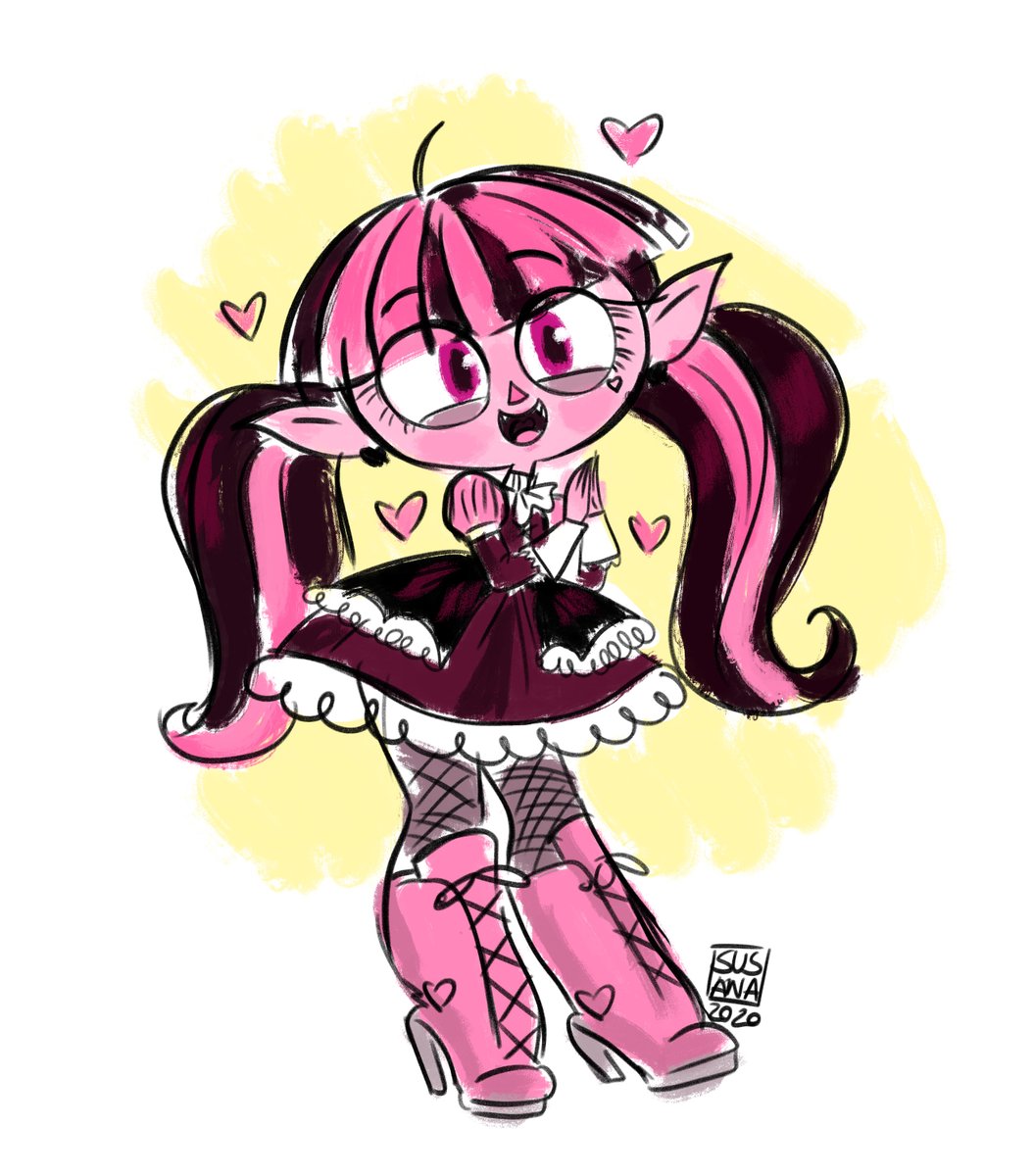 susanarodart's tweet photo. Quick Draculaura “Lala“ from memory mixing with my own take of her design.
She was the first Monster High from my personal collection.
#susanarodriguesart #MonterHigh #draculaura #ArtistOnTwitter #sketch #digitalsketch #cute #mh #ghoul https://t.co/TgHgvIQyEf