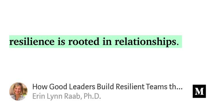 erinlynnraab's tweet photo. “How Good Leaders Build Resilient Teams through Connection and Clarity”
https://t.co/462OxMBgJg
#lead #servantleadership #leadership #management #managewell https://t.co/2g6QB4fe1Y