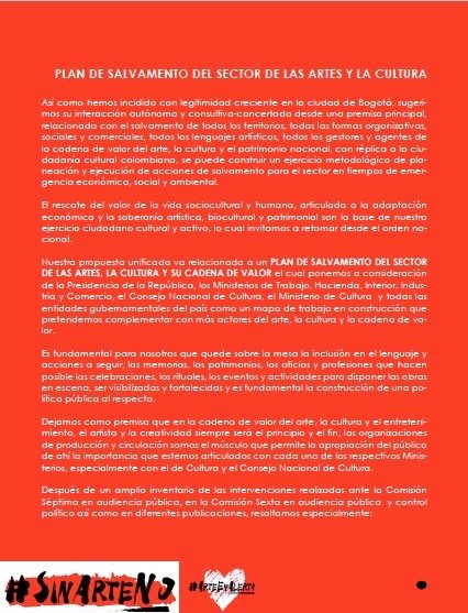 IPEEindustria's tweet photo. Este es nuestro plan de salvamento #SinArteNo #ArteEnAlerta #ModoRojo
Seguir hilo https://t.co/5WLMFsGiRW