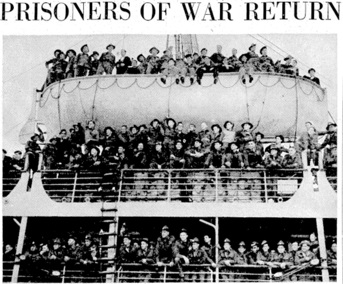 This week 75 years ago 900 New Zealand Prisoners of War in Germany and Italy arrived home. The historical and anecdotal evidence is clear that for this cohort of war veterans the war was for the rest of their lives. (Evening Post, 21 July 1945) #OTD #WW2 #POW #AfterTheWar