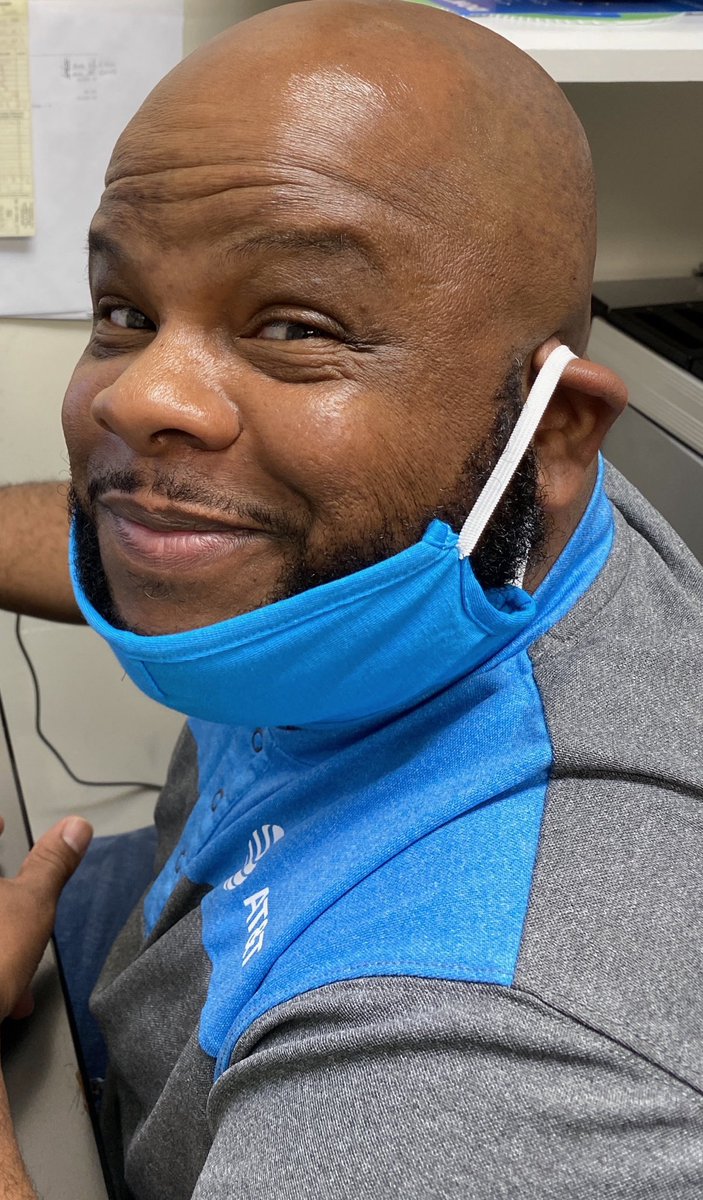 Tiffinie61's tweet photo. Look at the twinkle in that eye!!! Welcome to STRONGsville! #newasm #wemeetagain #oneteam @DanBrechbill @BIGBizDecker @WilliamGStovall #socialdistancingtookplace https://t.co/JYu8JBCcKl