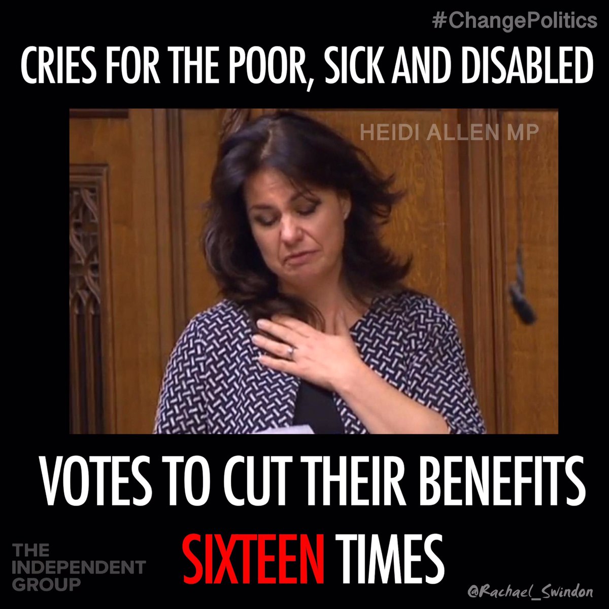 Bliadhnaichean's tweet photo. @raphaeldogg Like #HeidiAllen🐊😢 https://t.co/yQ7wyckD46