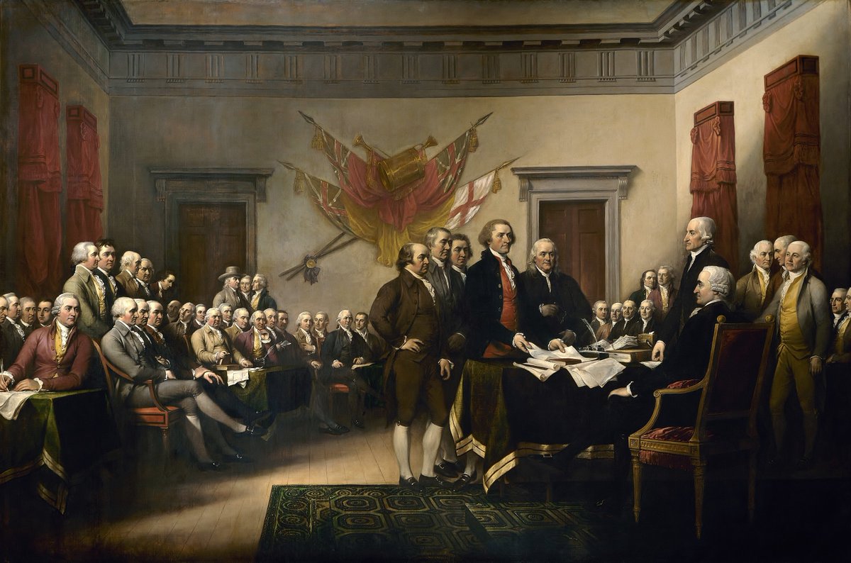 FrankLuntz's tweet photo. Ages of the Founding Fathers on July 4, 1776: 🇺🇸

• John Adams:  41
• Aaron Burr:  20
• Alexander Hamilton:  21
• James Madison:  25
• John Jay:  29
• Thomas Jefferson:  33
• George Washington:  44
• Benjamin Franklin:  70 https://t.co/E1SQ0jRnCp