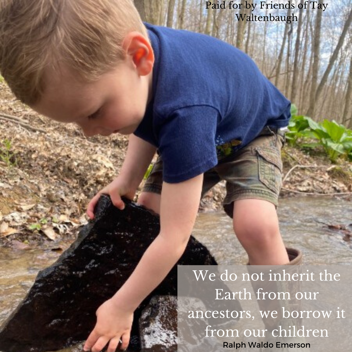 2020Tay's tweet photo. As an avid outdoorsman, parent and grandparent, Tay is committed to protecting the land, air and water resources of Pennsylvania for generations to come. #Fightfor39 #Tay4PA https://t.co/ruar5iAhgI