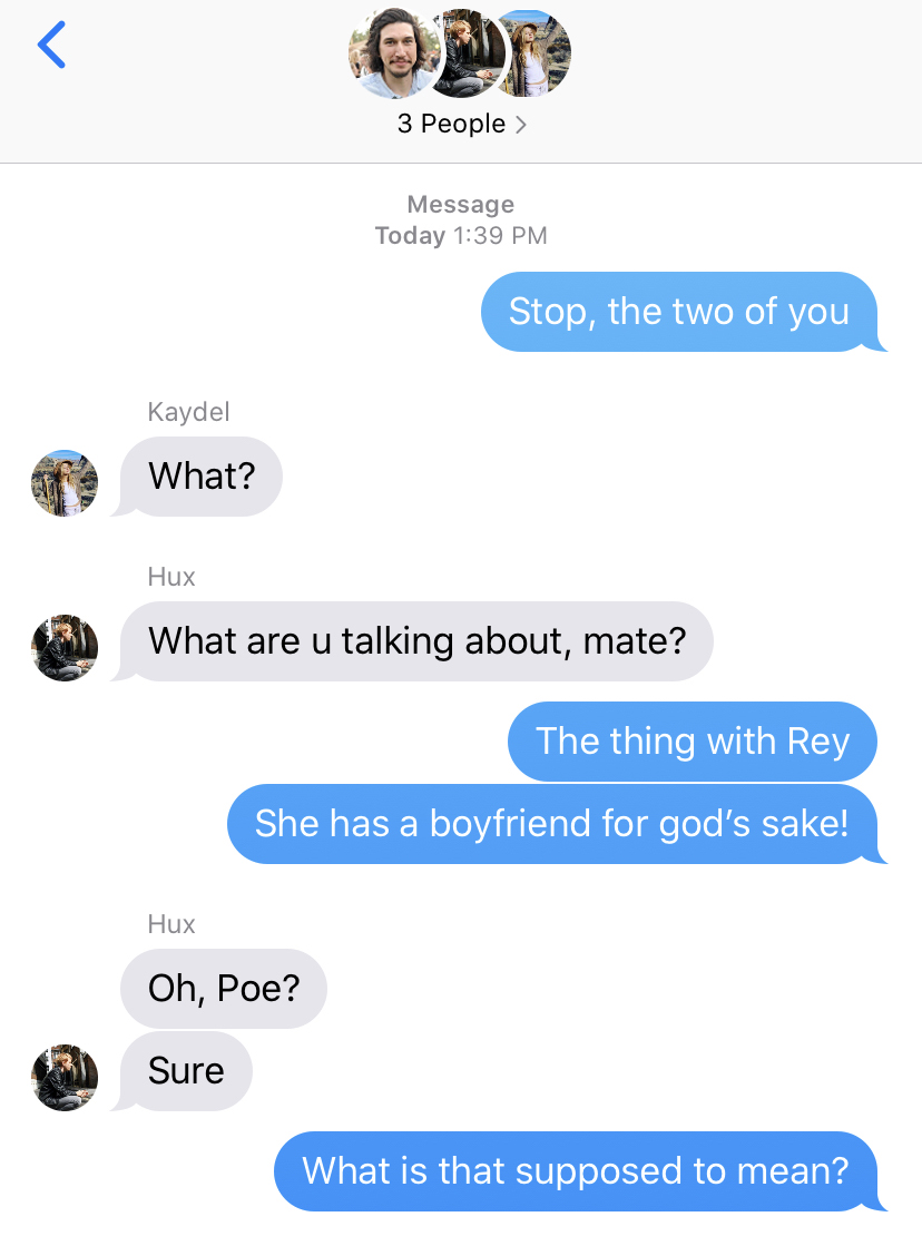 7.Ben to Hux and Kaydel