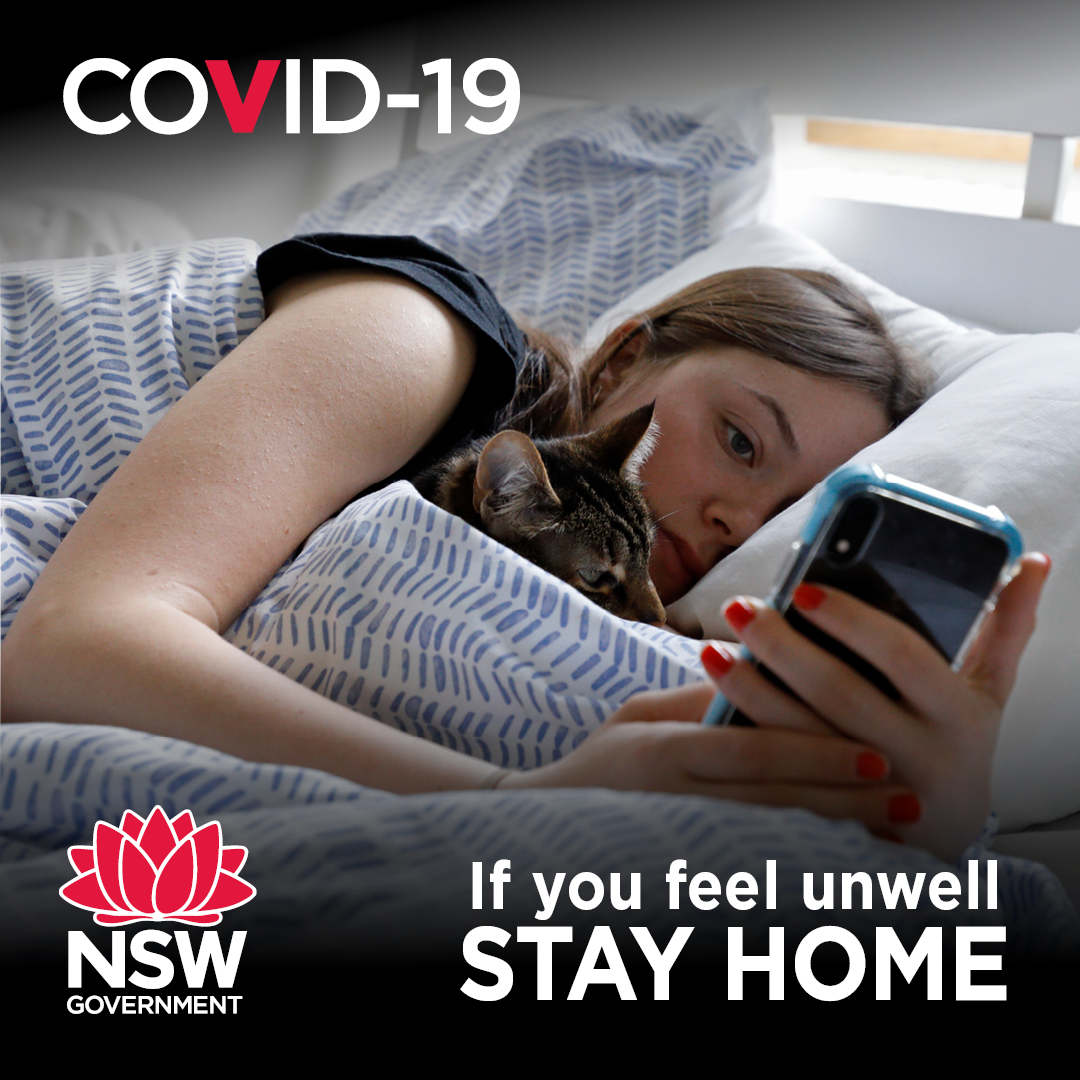 NSWHealth's tweet photo. Stay home and get tested for #COVID19 if you have any symptoms.

Find a COVID-19 clinic near you. https://t.co/LmeATIQK4Z https://t.co/dwffhWvBGn