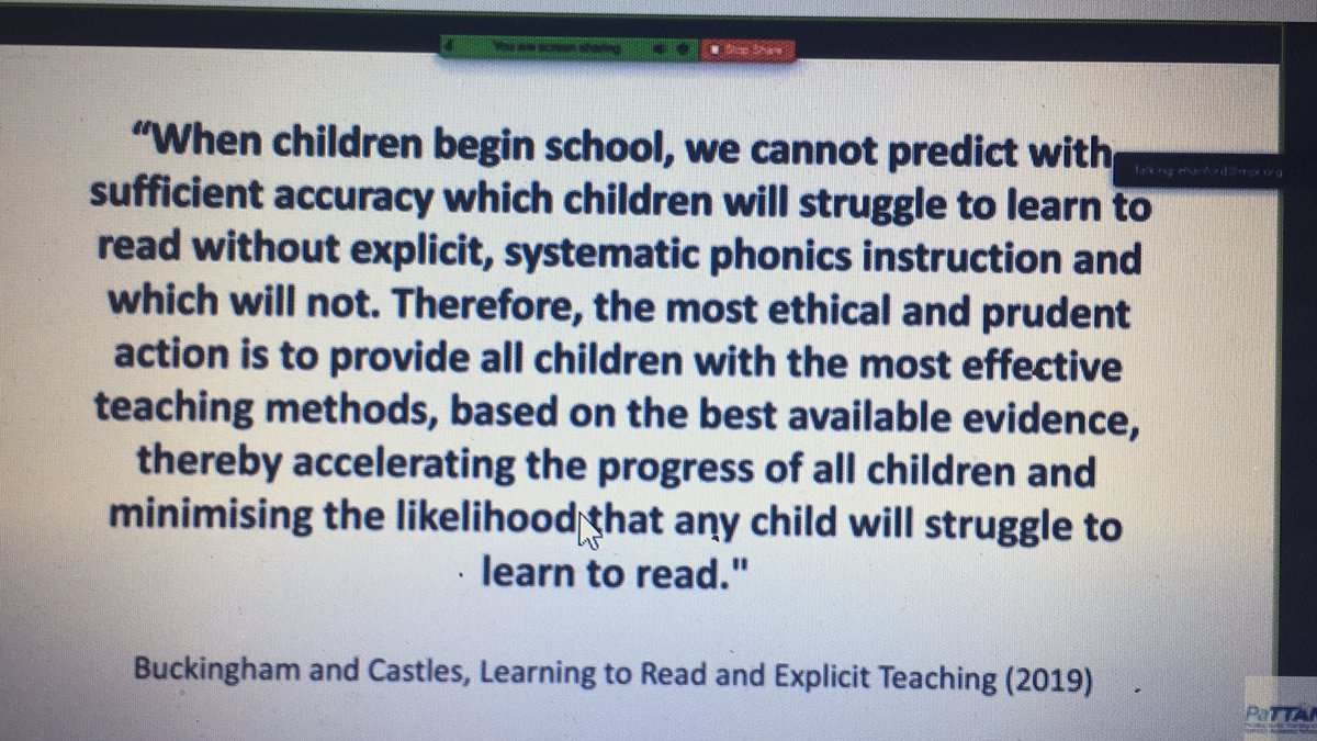 Buckingham and Castles, Learning to Read and Explicit teaching (2019) #discoveringthescienceofreading #literacysymposium #letsmakeadifference