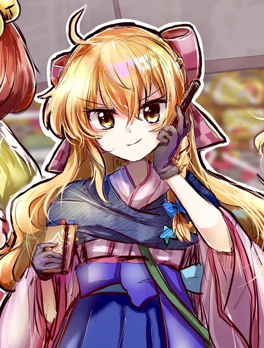 ロスワ新衣装の書生さんな魔理沙ちゃんが最高に可愛いので落書き!おめかし三魔女うれしいな〜〜!!^^  #東方LW 