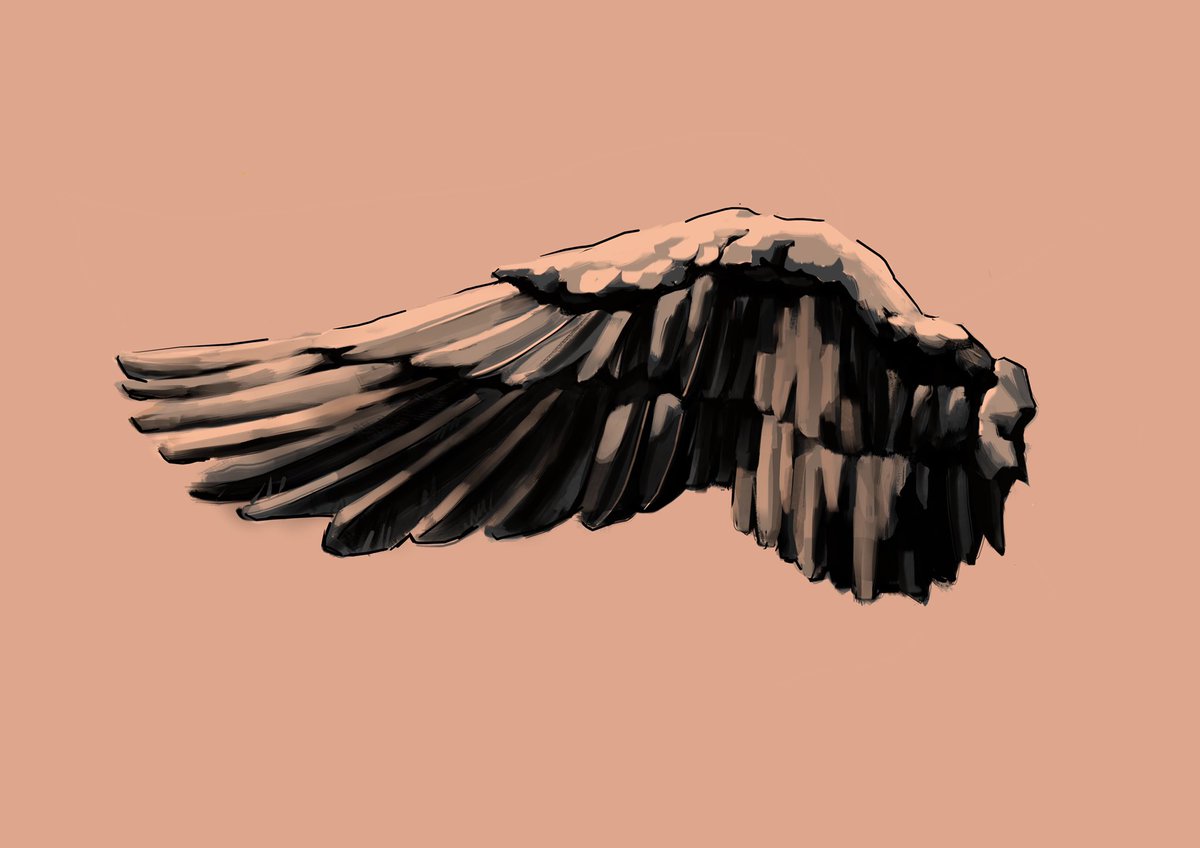 Another tattoo design!!! Angel wing⬇️